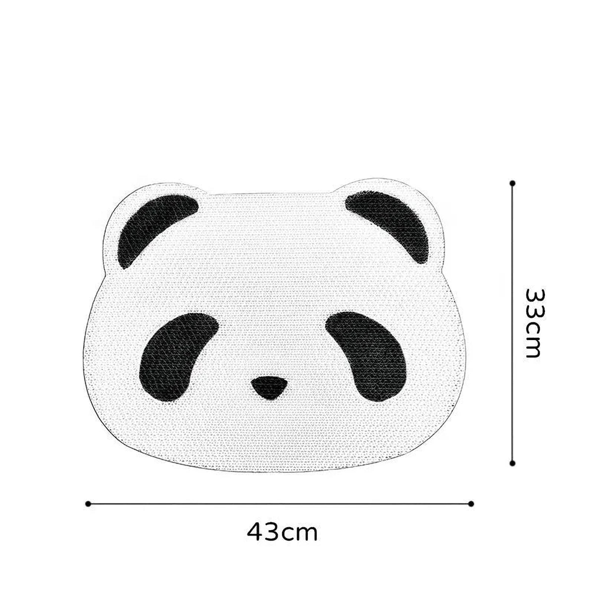 Klösbräda med figurmönster och plan yta för väggen - Panda