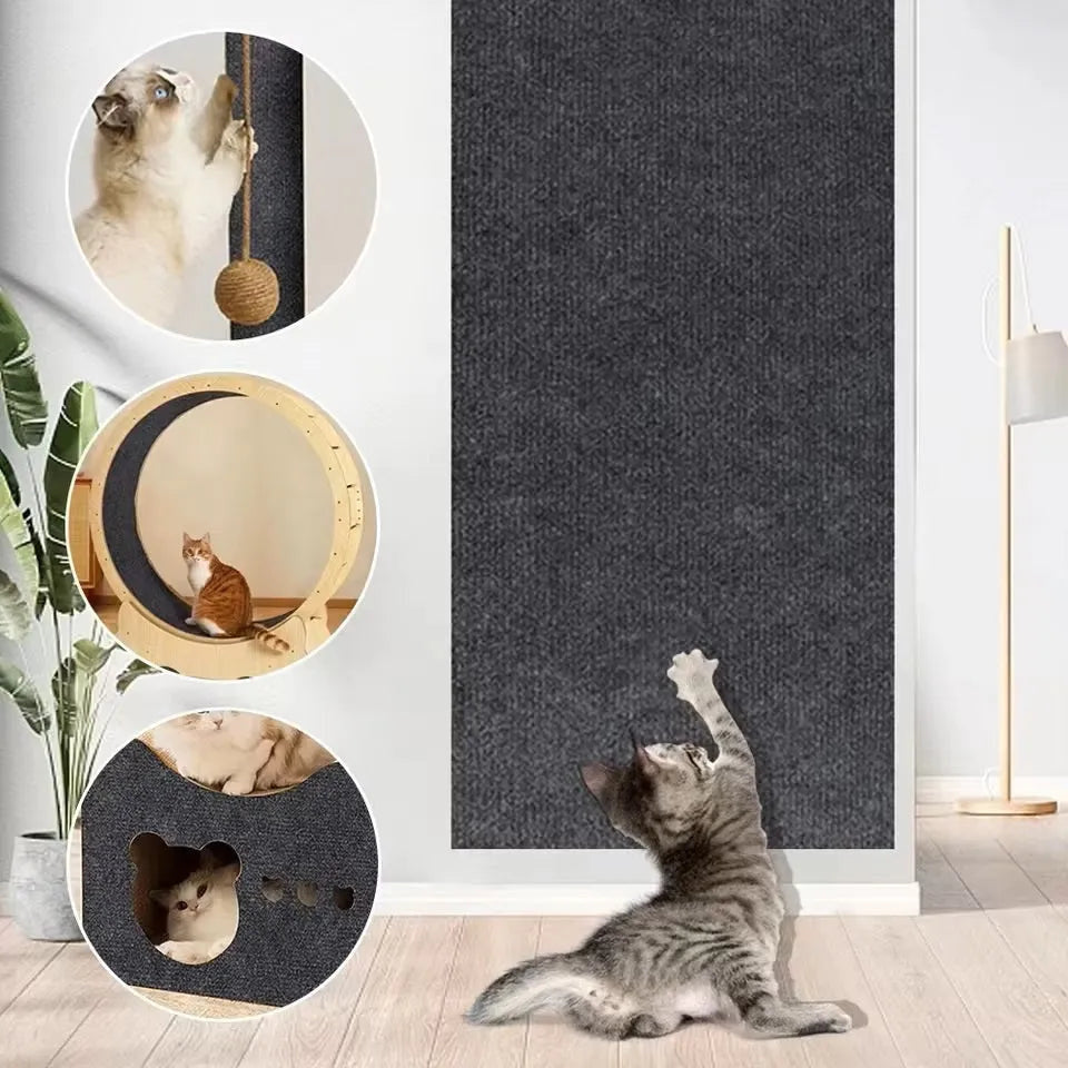 Klösbräda som rektangulär matta för vägg och möbel - Mörkgrå