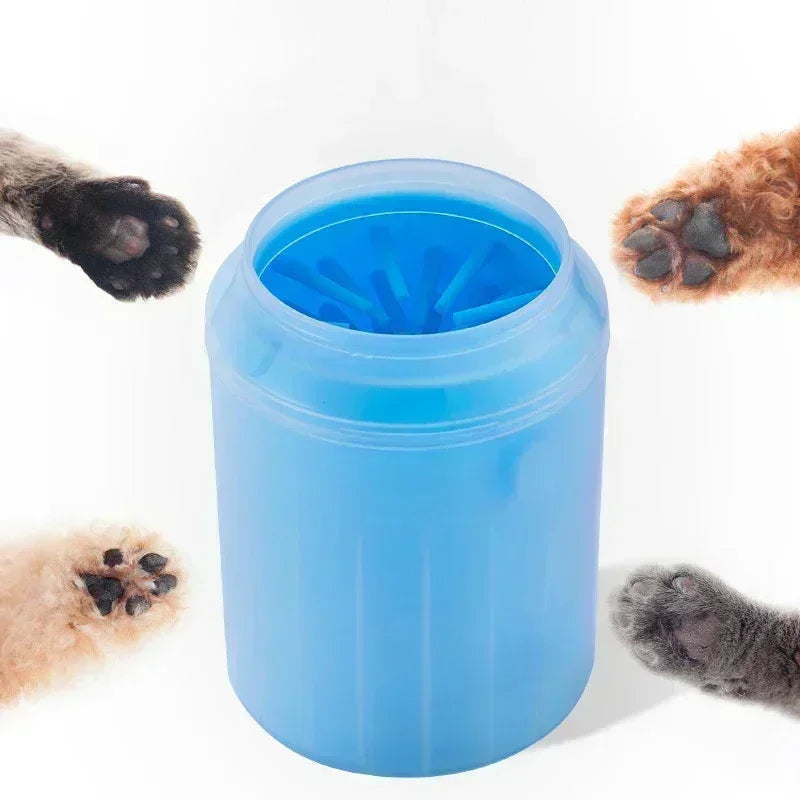 Tasstvätt för hund med djup kopp och mjuka lameller - Blå